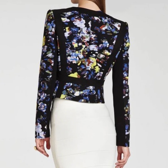 [BCBG MaxAzria] Blue Orient Print Keeley Blazer Jacket - Picture 10 of 10